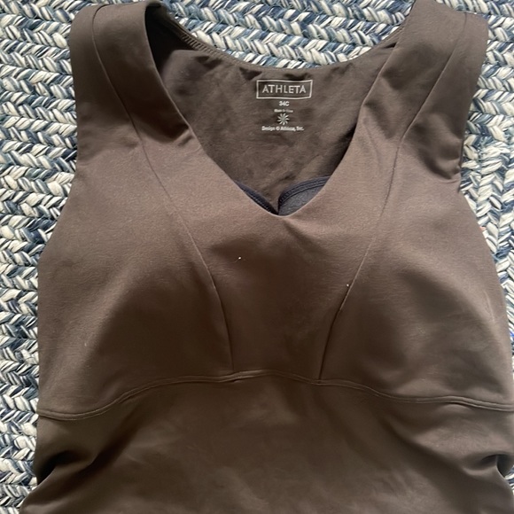 Athleta Tank top. Built in bra. Brown. 34C - Picture 3 of 4